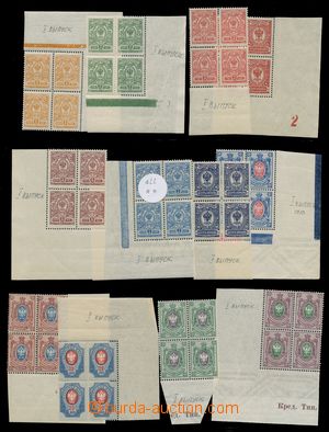 138860 - 1908-1910 Mi.63IAa-76IAa, 77Axab, comp. of stamps State Coat