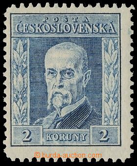 138925 - 1925 Pof.191, Masaryk - gravure 2CZK blue, type I., wmk P3, 