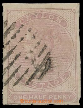 138981 - 1857 Mi.1y, Královna Viktorie ½P fialová, bez průsvi