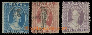 138985 - 1859-64 Mi.9A, 11, 13a; SG.10, 15, 23, Královna Viktorie, s