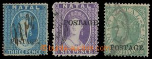 138986 - 1869-76 Mi.16 I, 17 II, 38, Královna Viktorie 3P modrá, zn