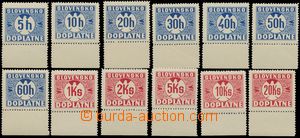 138996 - 1939 Alb.D1-12Xy, Postage due stmp 5h - 20Sk, without waterm