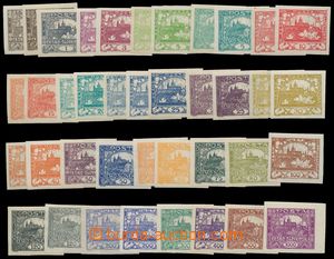 139043 -  Pof.1-26, 1h-1000h, selection of 39 pcs of stamp. (without 