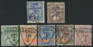 139068 - 1906-08 sestava 7ks doplatních známek, obsahuje Mi.10 a 12