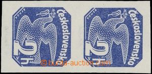 139097 - 1937 ZT  hodnoty 2h v modré barvě na bílém papíru bez l