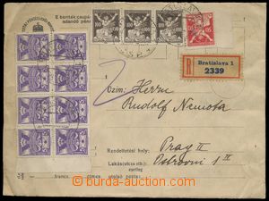 139148 - 1922 3x těžší R-dopis na již neplatné uherské tiskopi