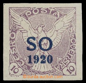 139170 -  PLATE PROOF  Pof.SO30ZT, Newspaper stamp 10h Sokol, overpri