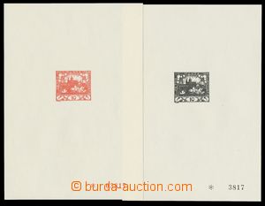 139203 - 1968 PT5A+B, Hradčany, comp. 2 pcs of black-prints, c.v.. 1