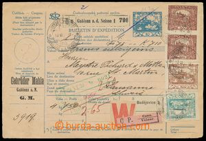 139230 - 1920 CPP13, whole international dispatch note to Switzerland