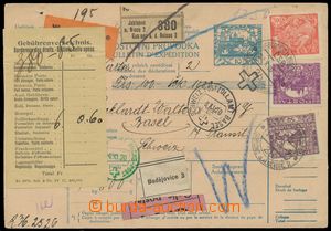 139231 - 1920 CPP13, whole international dispatch note to Switzerland