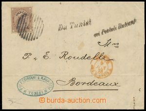 139267 - 1878 VŠEOBECNÉ VYDÁNÍ  skládaný dopis do Bordeaux vyfr