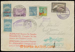 139324 - 1931 BRAZÍLIE  dopis vyfr. bohatou frankaturou známek + N