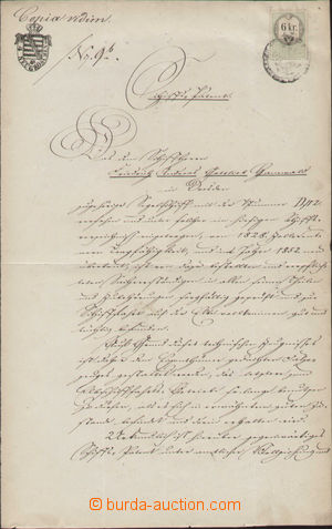 139371 - 1852 AUSTRIA, SAXONY  document with mixed franking, Saxon im