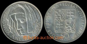 139382 - 1990 CZECHOSLOVAKIA 1945-92  memorial coin 50Kčs, Anezka Cz