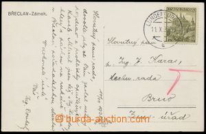 139395 - 1938 pohlednice do Brna vyfr. zn. Pof.306, DR LUNDENBURG/ 11