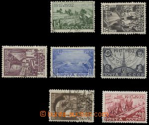 139404 - 1932 Mi.414-420AX, 15. Anniv of October Revolution, c.v.. 30