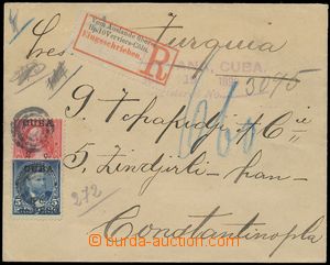 139448 - 1899 R-dopis do Turecka oboustranně vyfr. americkými znám