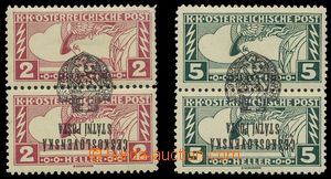 139567 - 1918 Prague overprint II. (large emblem), Pof.RV41-42, Expre