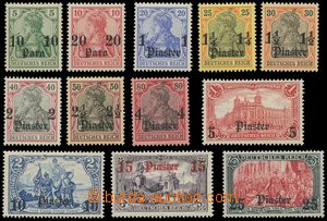 139636 - 1905 Mi.24-35, complete set 10Pa/5Pf - 25Pia/5RM, Deutsches 