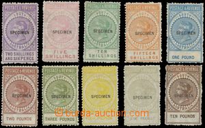 139648 - 1886-96 comp. 10 pcs of stamps, Mi.55-60, 62-65; SG.195-200,