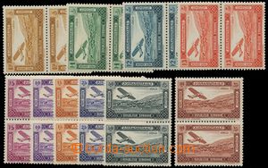 139651 - 1934 Mi.386-395, Airmail 0,50-100Pia, complete set in pairs,