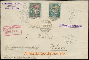139683 - 1920 INFLACE  R-dopis do Vídně vyfr. zn. Mi.36, 40, 41, 46