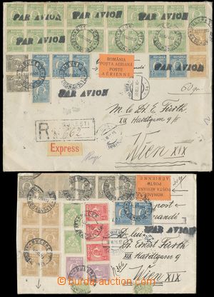 139685 - 1923 INFLATION  comp. 2 pcs of letters; Reg, express and air