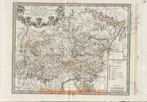 139701 - 1769 celková chorografická mapa Rakouska a okolních zemí