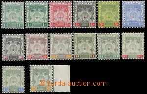 139707 - 1911 Mi.1-13; SG.1-12, 1a, Znak, kompletní série 13ks zná