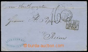 139799 - 1858 ARGENTINA  předznámkový dopis z Buenos Aires do Fran