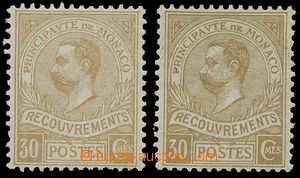 139838 - 1911 Mi.P10, Postage due stmp 30c yellow-brown, lighter and 