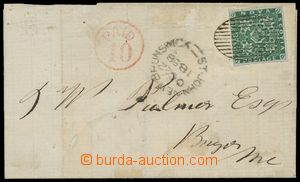 139851 - 1860 dopis vyfr. zn. SG.6, Heraldické květiny 6P tmavě ze