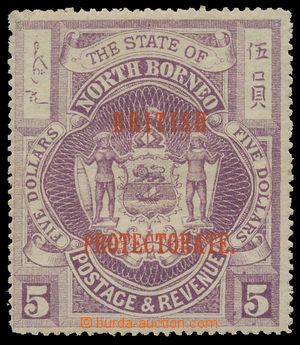 139853 - 1905 SG.144, Znak $5 přetisk BRITISH PROTECTORATE, velmi p
