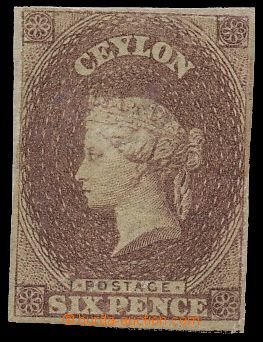 139860 - 1857 SG.6, Královna Viktorie 6P purpurově hnědá, nový l