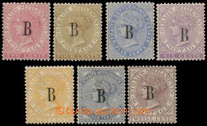 139868 - 1883 BRITSKÁ OKUPACE  SG.15, 17-22, přetisk B na známkác