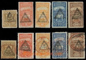 139895 - 1883 Mi.16-20, Doplatní známky s černým trojúhelníkov