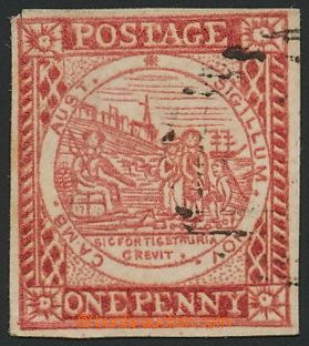 139909 - 1850 SG.14a, postage stmp 1P deep carmine, issue Sydney, lai