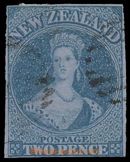 139914 - 1855 SG.5, Queen Victoria 2P blue, blue paper without waterm