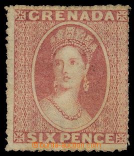 139943 - 1863 SG.6, Královna Viktorie 6P růžová, bez lepu, jinak 