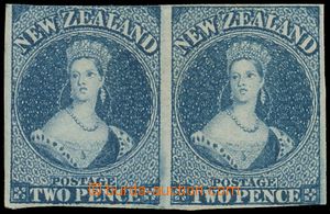 139952 - 1862-63 SG.36, Queen Victoria 2P dark blue, pair, close to f