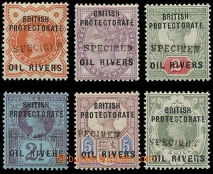 139954 - 1892 SG.1-6s, Královna Viktorie s přetiskem OIL RIVERS 