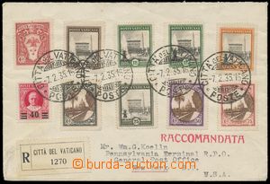 140016 - 1935 R-dopis do USA vyfr. zn. Mi.39 aj. známky vydání 193