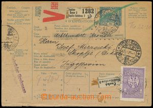 140655 - 1921 CPP14, Hradčany 10h, celá mezinárodní poštovní pr