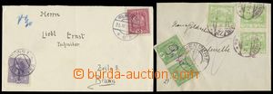 140678 - 1918-19 comp. 2 pcs of letters with usage postage-due provis