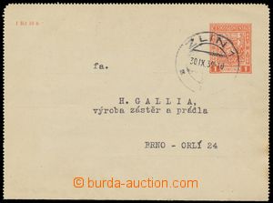 140727 - 1939 CZL2, souběžná zálepka 1K Znak, bez okrajů jako z