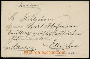140953 - 1892 letter franked on reverse stamp. 5 Kreuzer Franz Joseph
