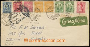 141776 - 1930 Let-dopis do USA vyfr. zn. Mi.83 + SCADTA Mi.47 2x, 50 
