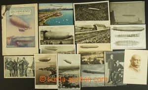 141785 - 1916-39 GRAFF ZEPPELIN  sestava 14ks pohlednic, vzducholodě