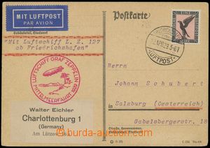 141802 - 1929 Let-lístek do Rakouska vyfr. zn. Mi.382, DR FRIEDRICHS