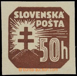 141875 - 1939 Alb.NV20x, 50h brown, horiz. grid, exp. by Sablatura., 